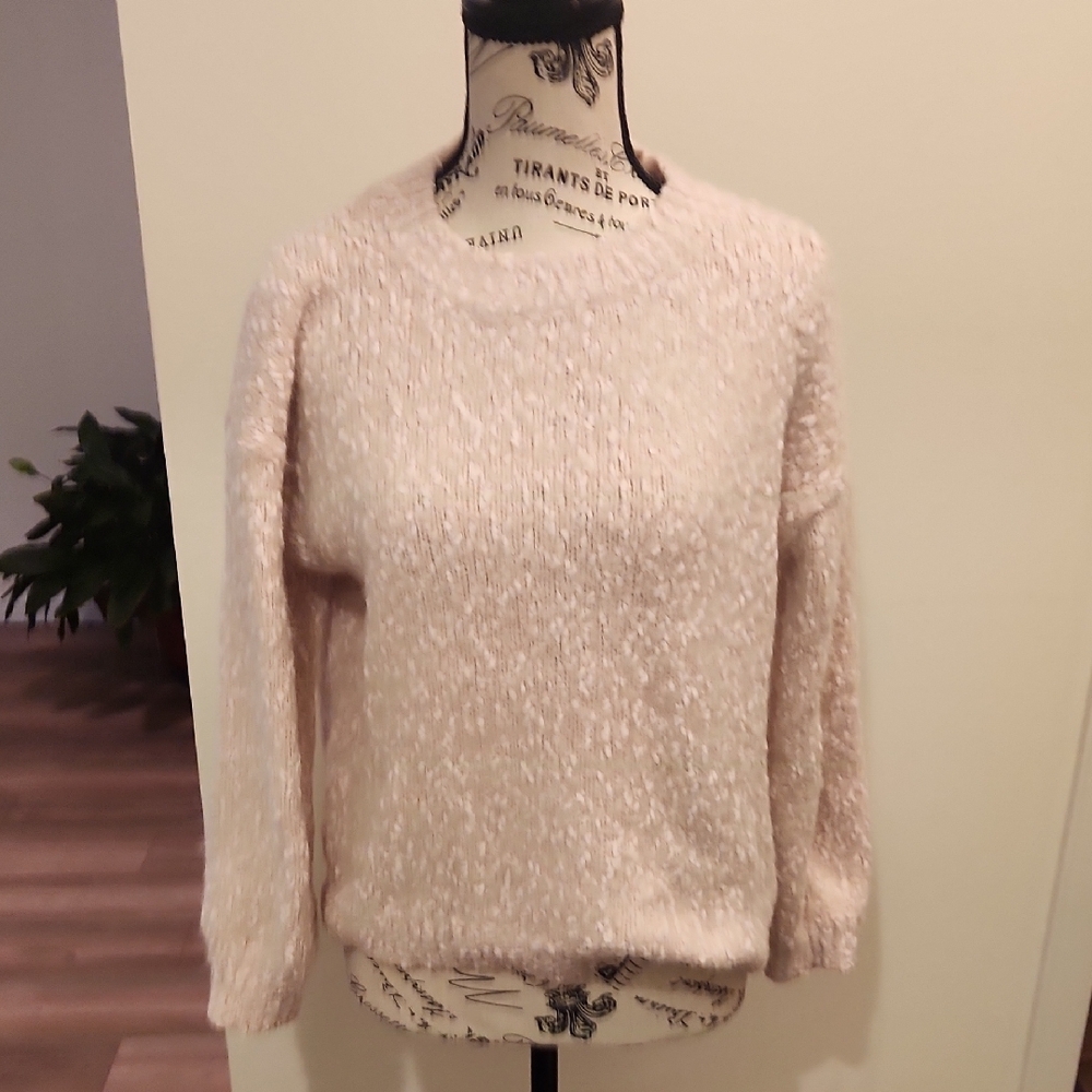 Philosophy Pink Crew Neck Sweater Cozy Texture